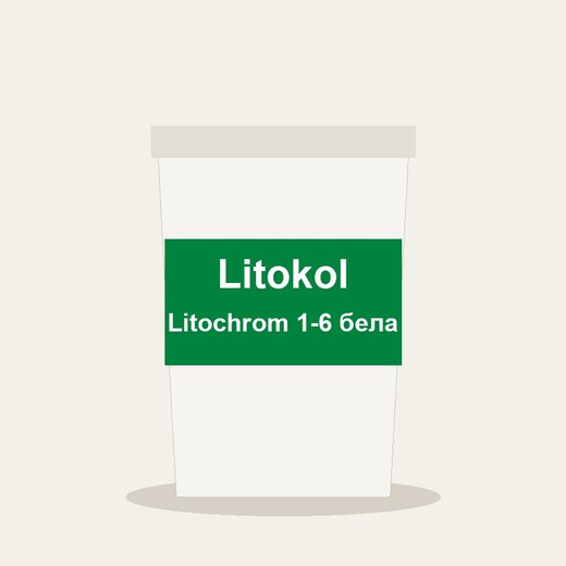 Затирка Litokol Litochrom 1-6 белая, 2 кг