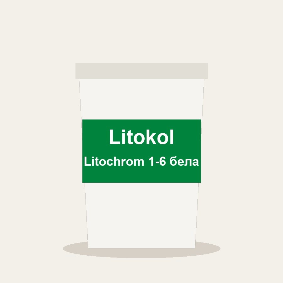 Затирка Litokol Litochrom 1-6 белая, 2 кг