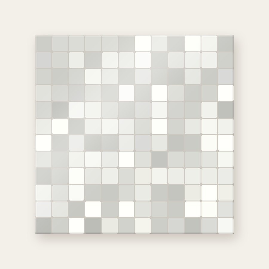 Мозаика Аква белый 2.3×2.3